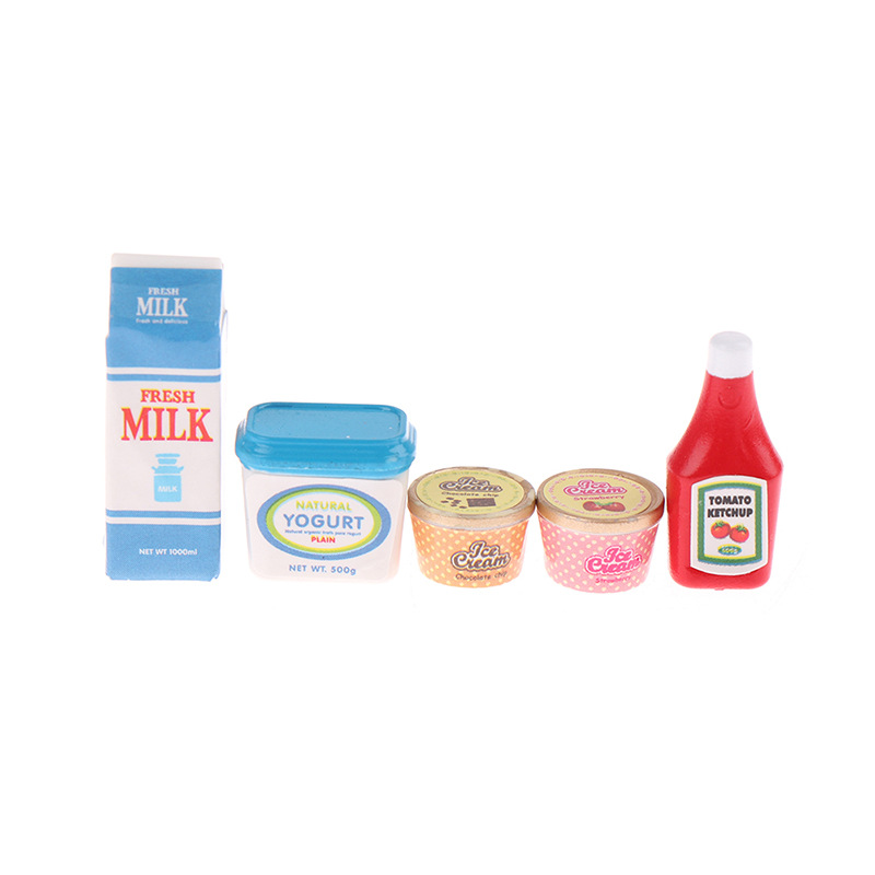 Meal Prep Yogurt - 5 шт./компл. 1:12 аксессуары для кукольного