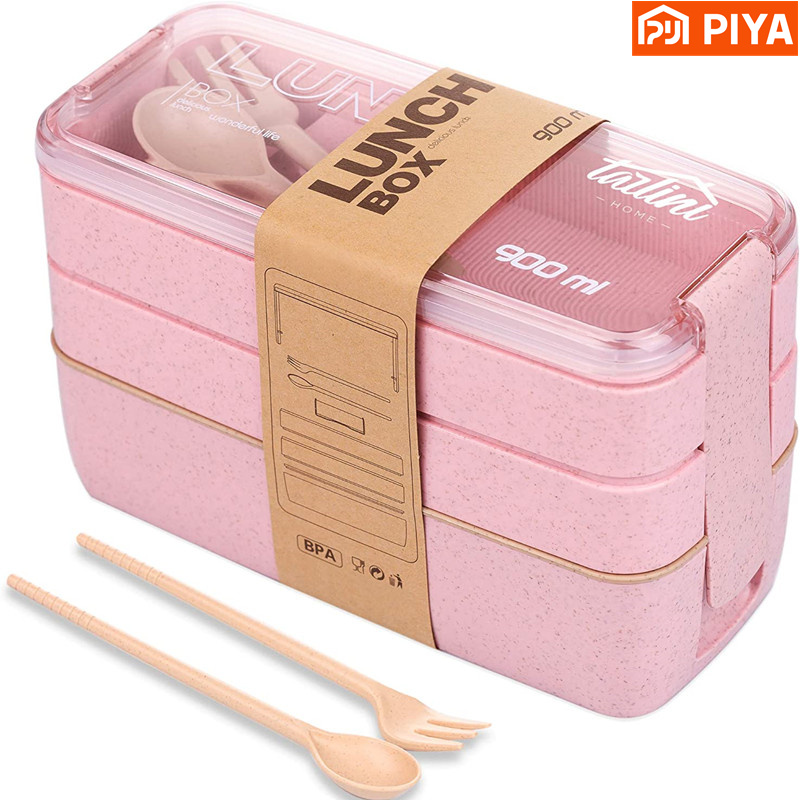 3-в-1 коробка бэнто из пшеничн – обзор и цена Meal Prep Lunch Boxes