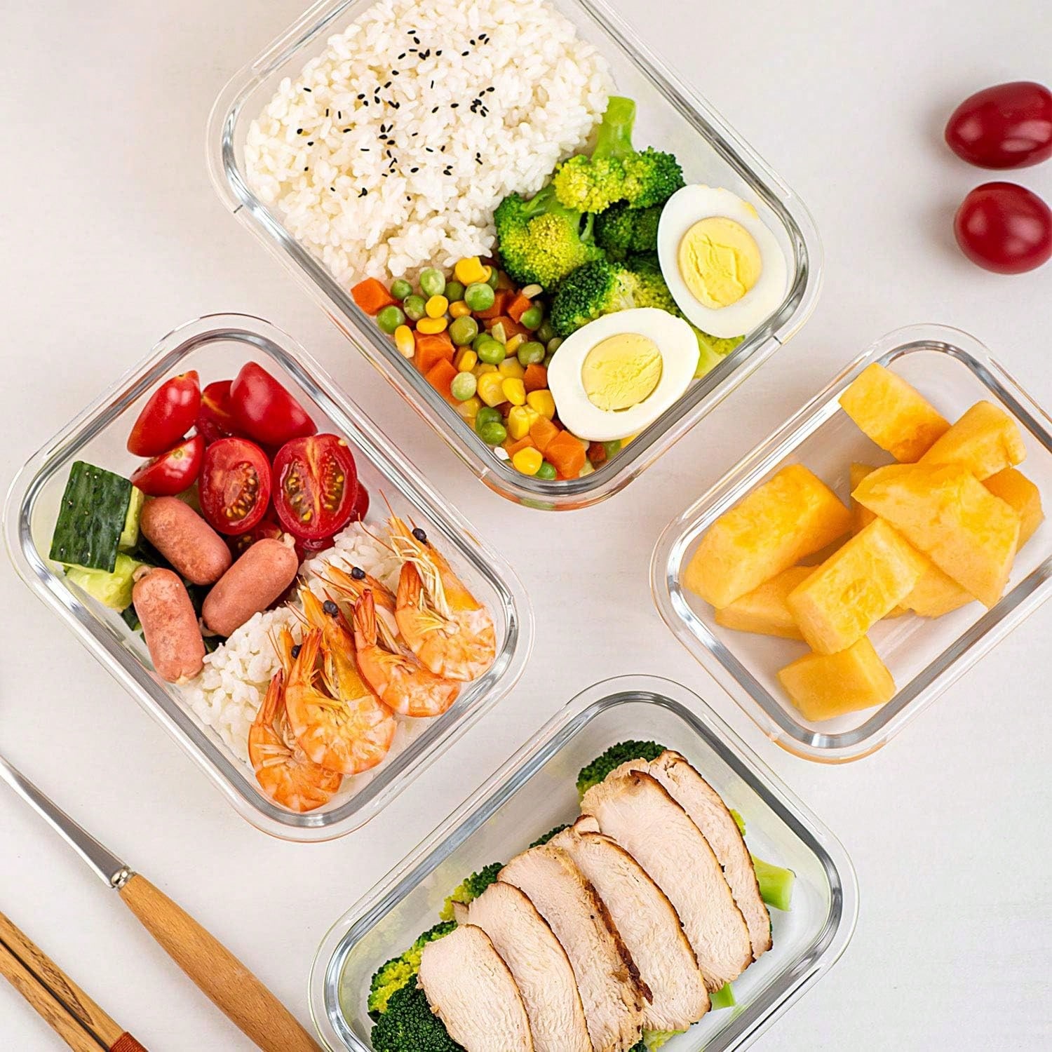 Набор из 10 стеклянных контейн – обзор и цена Meal Prep Freezer