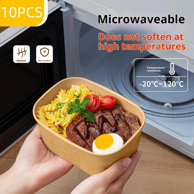 10 шт. квадратных одноразовых  – обзор и цена Meal Prep Lunch Boxes
