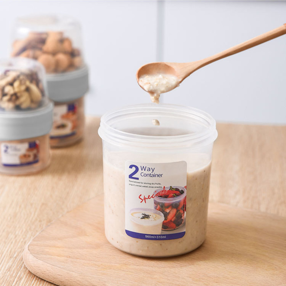Двухслойный герметичный контей – обзор и цена Meal Prep Yogurt
